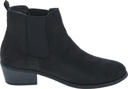 Refresh Women's Tildon-03 Low Heel Slip On Solid Ankle Boot