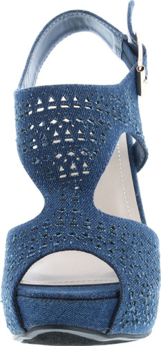 Bonnibel Women's Platform Wedge Heel Cut Out Sling Back Sandals