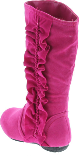 Kali Footwear Girls Event Jr Faux Suede Ruffle Boots