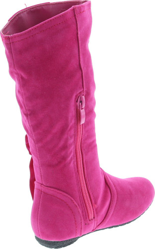 Kali Footwear Girls Event Jr Faux Suede Ruffle Boots