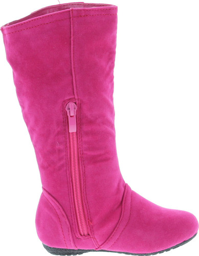 Kali Footwear Girls Event Jr Faux Suede Ruffle Boots