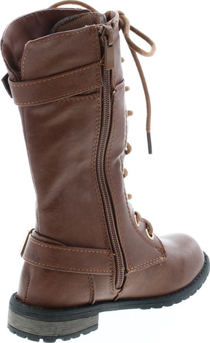Forever Mango 27K Little Kids Combat Lace Up Boots