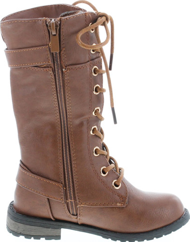 Forever Mango 27K Little Kids Combat Lace Up Boots