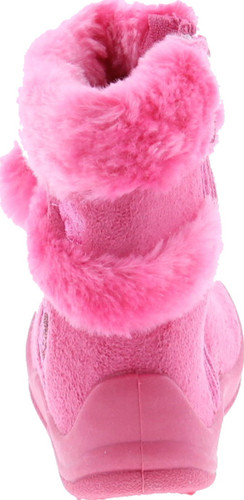 Kali Footwear Girls Zello Butterfly Glitter Pom Pom Boots