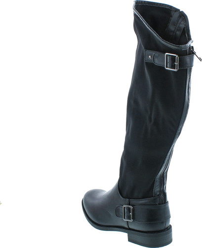 Eddie Marc Womens Gisel Mid Height Fashion Riding Boot