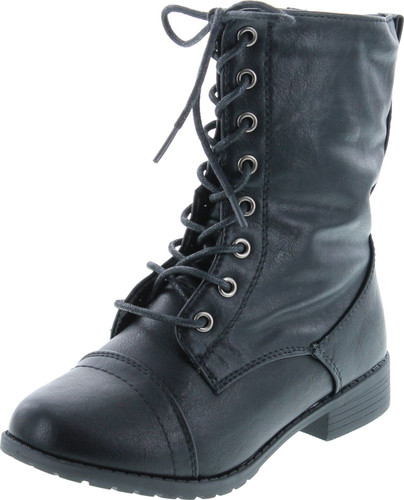 Static Footwear Beyonce-62K Girls Lace Up Combat Boots