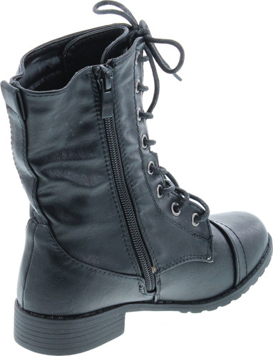 Static Footwear Beyonce-62K Girls Lace Up Combat Boots