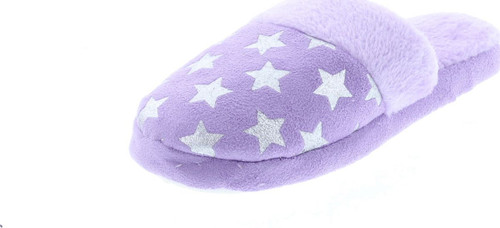 Static Footwear Girls Fluffy Slip On Warm House Slippers