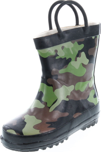 Static Footwear Kids Camo Print Fashion Rain Boots