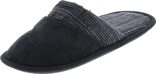 Static Footwear Boys Open Back Slip On Plaid House Slippers
