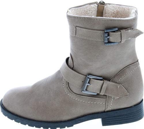 Static Footwear Girls Mid Height Fashion Combat Boots