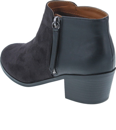 Soda Women's Uzona Two Tone Side Zip Bootie