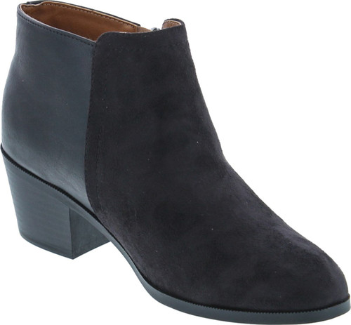 Soda Women's Uzona Two Tone Side Zip Bootie