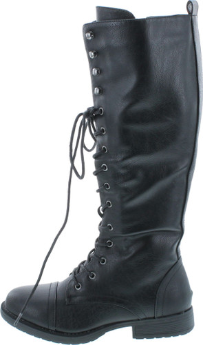 Nature Breeze Madge 02Kh Womens Knee High Lace Up Combat Boots