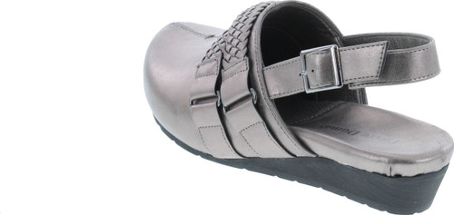 Pierre Dumas Women's Lexy-3 Vegan Leather Braided Accents Adjustable Strap Clogs