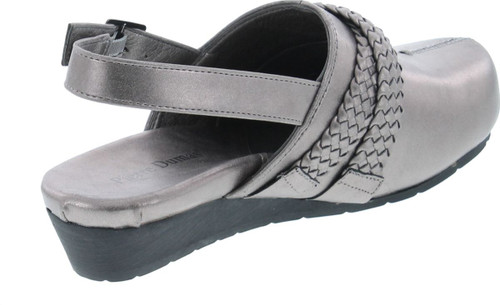 Pierre Dumas Women's Lexy-3 Vegan Leather Braided Accents Adjustable Strap Clogs