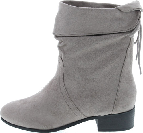 Soda Women's Slouchy Boot Round Toe Faux Suede