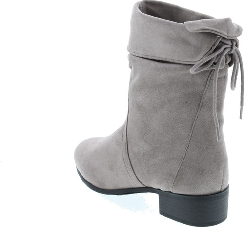 Soda Women's Slouchy Boot Round Toe Faux Suede