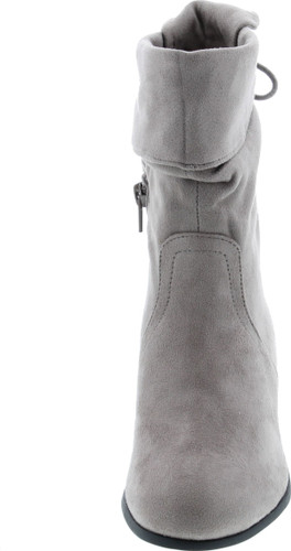 Soda Women's Slouchy Boot Round Toe Faux Suede