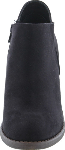 Soda Women's Closed Toe Zipper Block Stacked Chunky Heel Ankle Bootie