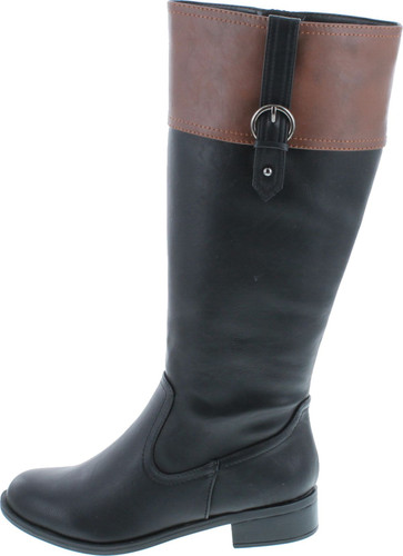 Soda Womens Visa Two Tone Harness Riding Boots