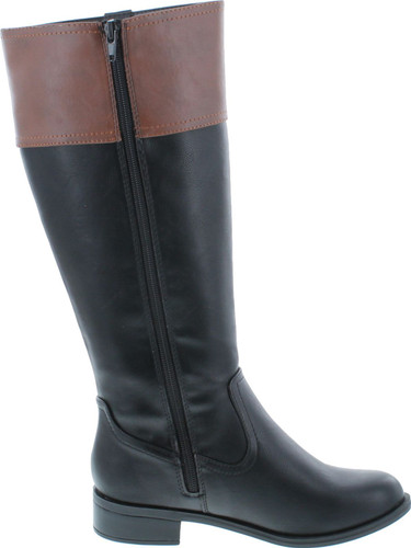 Soda Womens Visa Two Tone Harness Riding Boots