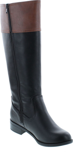 Soda Womens Visa Two Tone Harness Riding Boots
