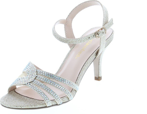 City Classified Nasa Comfort Womens Strappy Rhinestone Open Toe Low Heel Heeled-Sandals