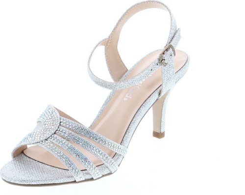 City Classified Nasa Comfort Womens Strappy Rhinestone Open Toe Low Heel Heeled-Sandals