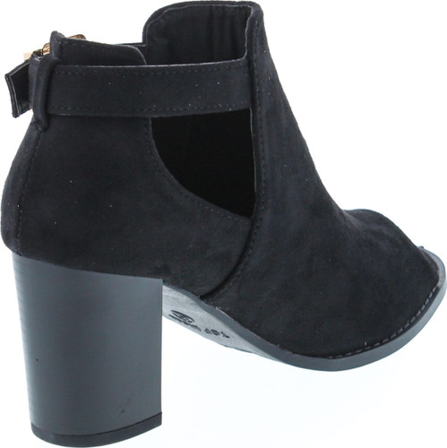 Top Moda Lemie 1 Womens Cut Out Chunky Heel Sandals