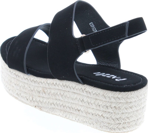 Bella Luna Espadrille-03 Women Espadrille Slingback Flatform Platform Gladiator Sandal