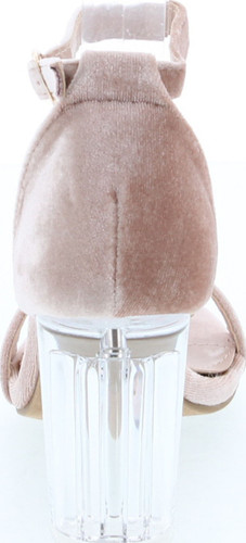 Top Moda Alma-28 Women's Strappy Clear Lucite Platform Heel Sandal
