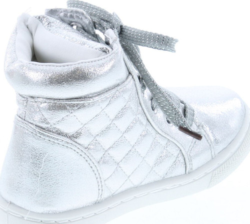 Static Footwear Girls Fashion High Top Lace Up Sneakers