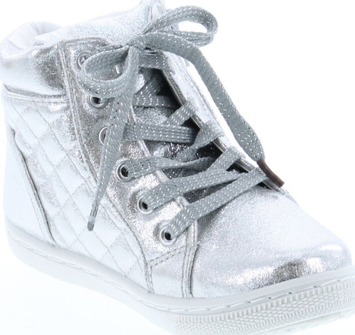 Static Footwear Girls Fashion High Top Lace Up Sneakers