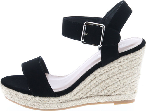 Top Moda Womens Tatum-72 Wedge Ankle Strap Espadrille Sandals