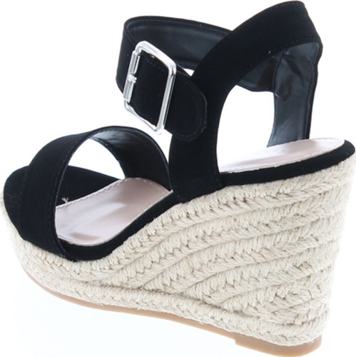 Top Moda Womens Tatum-72 Wedge Ankle Strap Espadrille Sandals