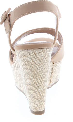 Top Moda Womens Richie-1 Wedge Ankle Strap Sandals