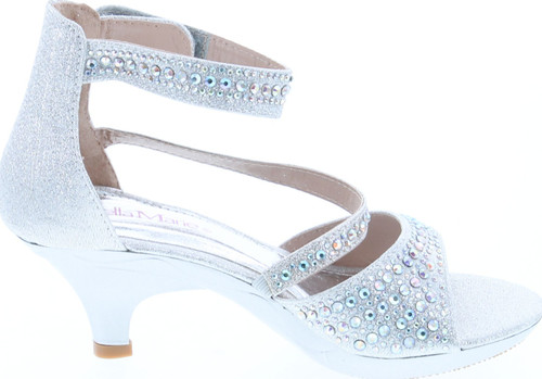 Bella Marie Girls Zoey-2K Fashion Dress Heel Sandals