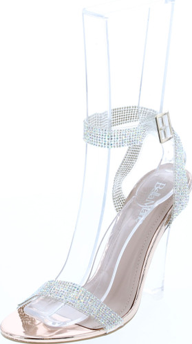 Bella Marie Womens Velna-1 Fashion Transparent Lucite Wedge Dress Shoes
