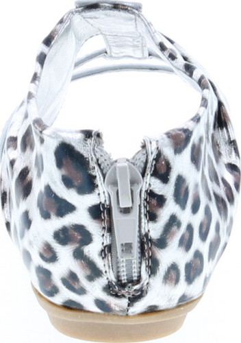 Melton Girls Fashion Glitter Leopard Flat Sandals