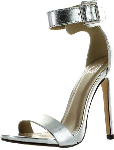 Delicious Canter Women Ankle Strap Open Toe Stiletto High Heel Dress Pumps Sandals