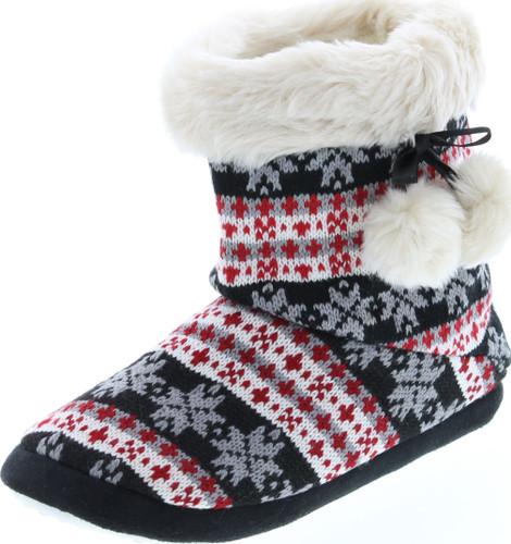 Sc Home Collection Womens Knit Fashion House Slippers