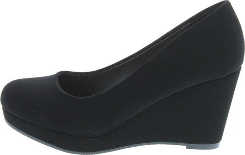 City Classified Womens Thomas Comfortable Office Dress Platform Wedge Heel