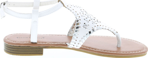 Pierre Dumas Women's Rosetta-10 Whipstitch Thong Low Heel Casual Sandals