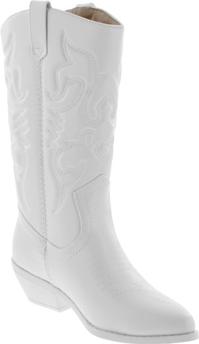 Soda Reno Women Western Cowboy Pointed Toe Knee High Pull On Tabs Boots
