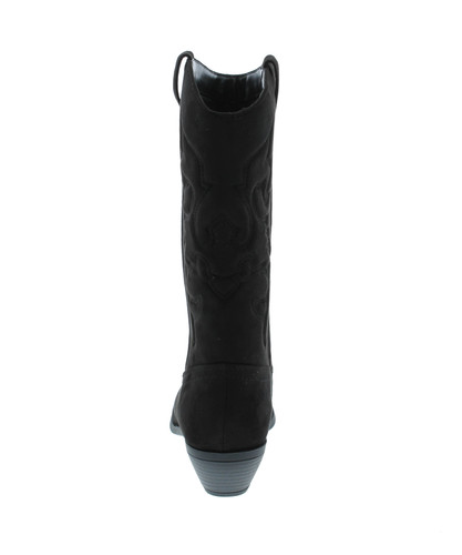 Soda Reno Women Western Cowboy Pointed Toe Knee High Pull On Tabs Boots