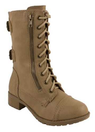 Soda Dome Mid Calf Height Women's Military / Combat Boots