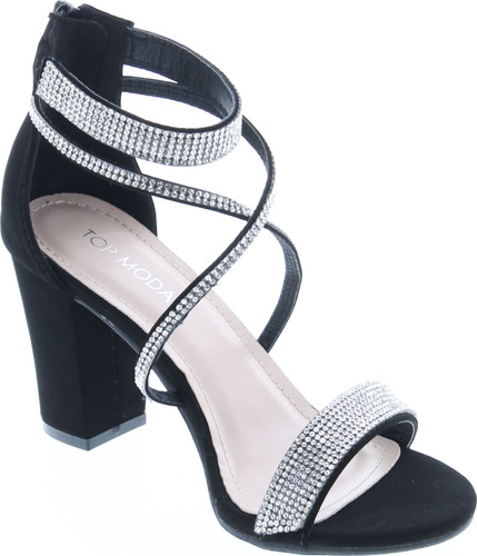 Top Moda Dressy/Formal Sandals High Heel Ankle Strap Open Toe Sandals