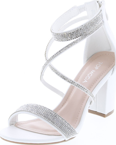 Top Moda Dressy/Formal Sandals High Heel Ankle Strap Open Toe Sandals