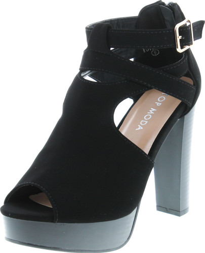 Top Moda Dressy/Formal Sandals High Heel Ankle Strap Open Toe Sandals